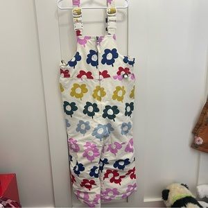 Hanna Andersson Girls Floral Snowbib Snowpants